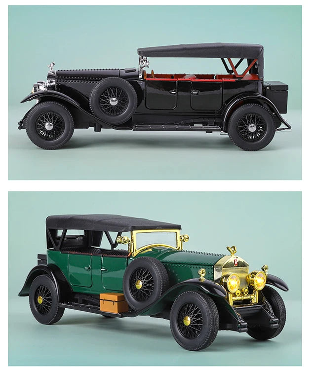 1:24 Rolls Royce Phantom I 1925 Luxury Classic Retro Sedan Alloy Diecast Model Car Home Trendy Toys Ornaments Birthday Present