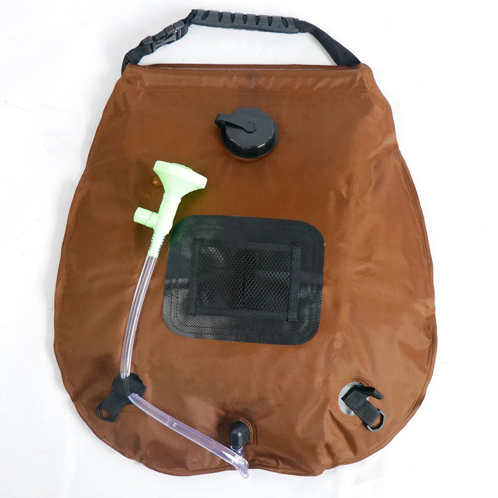 20L Solar Heated Camping Shower Bag with Removable Hose