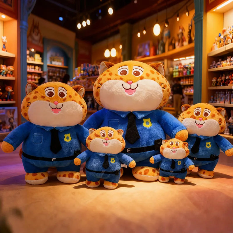 Hot 60cm Cute Kawaii Clawhauser Plush Toy Zootopia Stuffed Doll Soft Pillow Kids Birthday Xmas Gift Soft Animal Doll Play
