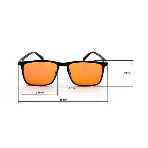 Orange Lens Yellow  Classic Square Gaming 100% blue light Blocking Glasses Men Women Office Anti Light Computer  Goggles