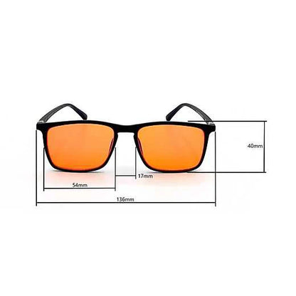 Orange Lens Yellow  Classic Square Gaming 100% blue light Blocking Glasses Men Women Office Anti Light Computer  Goggles