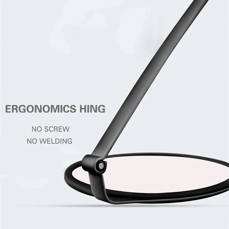 Rectangle Titanium Screwless Business Eyeglasses Frame