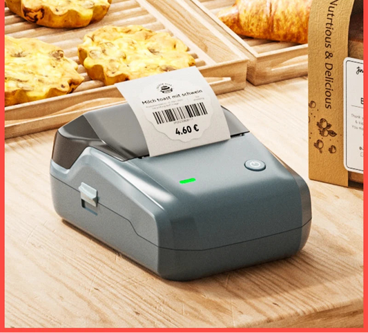 B1 Thermal Label Printer, Bluetooth Wireless Sticker Maker 20–50mm, Portable Inkless Barcode & QR Code Label Printer