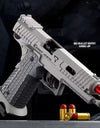 Automatic Desert Eagle Pistol Decompression Radish Gun Continuous Shell Ejection Empty Hanging Revolver Toy Gun