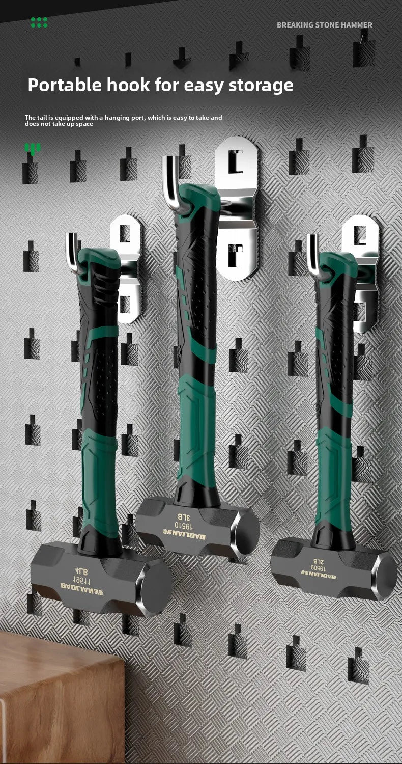 Antirust High Carbon Octagonal Hammer Solid and Multifunctional Household Wall Demolition Woodworking Sledge Hammer Hand Tools