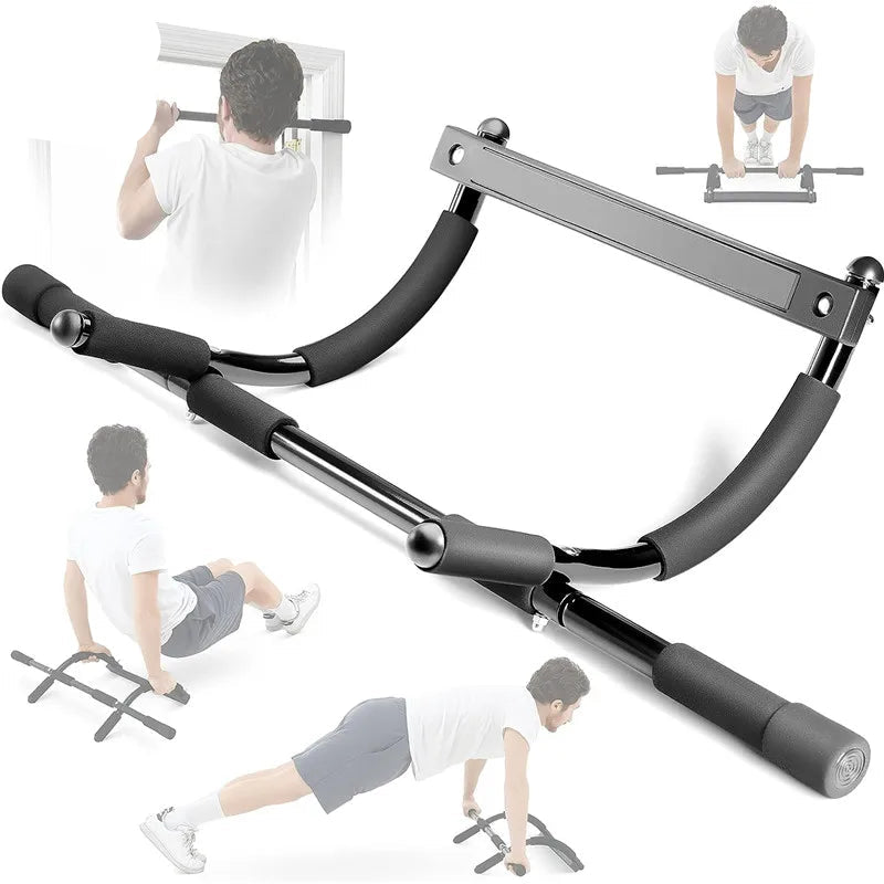 Pull Up Bar Doorway Heavy Duty Chin Up Bar Trainer Portable Workout Bar With Foam Grips Fitness Equipment for Home Exercise