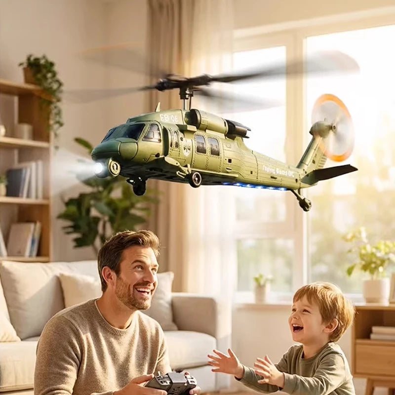 FB06 Black Hawk Remote Control Helicopter 4 Channel Optical Flow Positioning Simulation Model