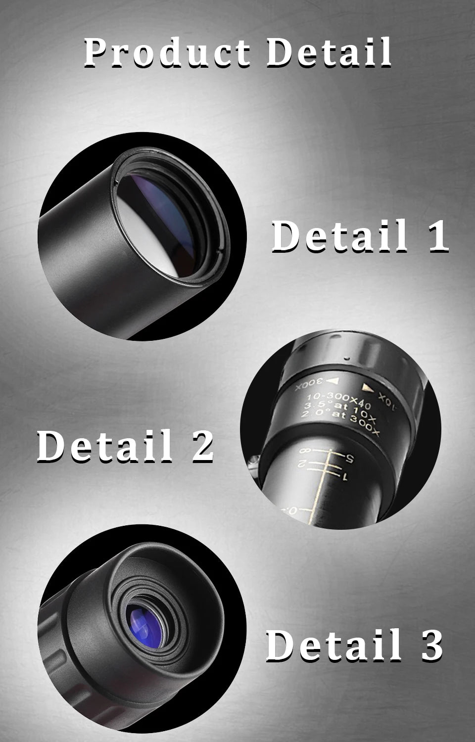 10-300x40 Zoom Telescope HD 4K Portable Strong Binoculars Long Range Professional Monocular BAK4-Prisms For Hunting Camping