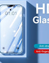 1/2/3pcs HD Glass Screen Protector for iPhone 16 15 14 13 12 Pro Max Full Screen Tempered Glass Protection for iPhone