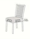 1PC Stretch Dining Chair Seat Cover Jacquard Solid Color Chairs Covers Removable Anti-Dust Chair Cushion Slipcovers Hotel Home