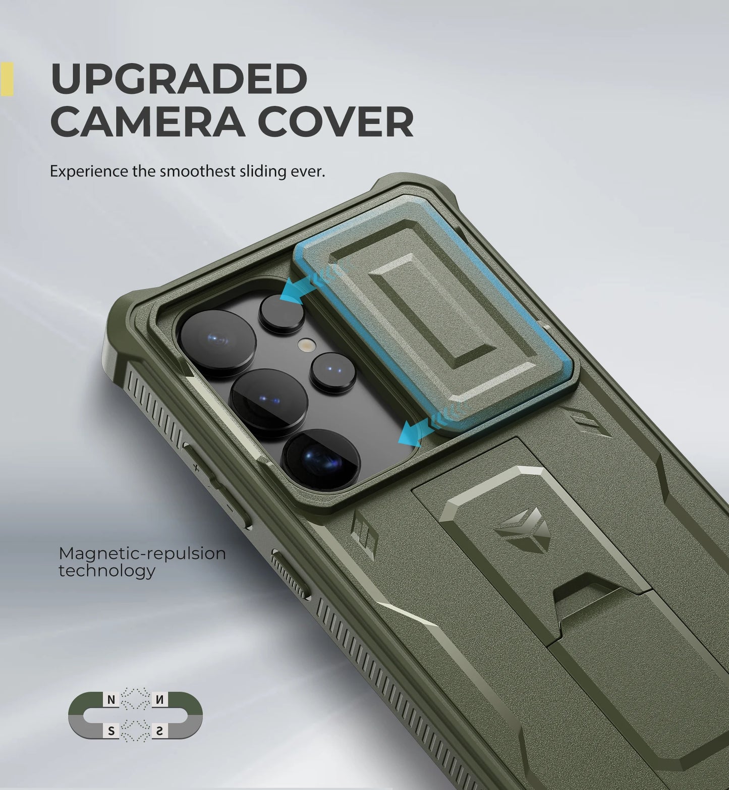 For Samsung Galaxy S25/S25 Plus/S25 Ultra 2025Case Full Body Shockproof Camera Cover &Built-in Screen Protector Kickstand