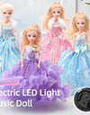 12 Inch/31 Cm Electric Universal Walking Doll With Music And Dance, Wedding Dress Princess