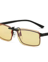 Clip 100% Blue Light Blocking glasses Red Lens ,Orange Lens Anti fatigue Detachable Lens Gaming Glasses Computer Eyeglasses