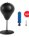 Stress Buster Desktop Punching Bag With Suctions PU Inflatable Stress Relief Boxing Ball Muay Tai MMA Exercise Sports Equipment