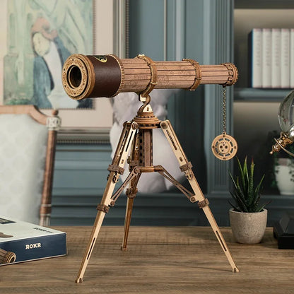 Monocular Telescope 3D Wooden Puzzle Game Assembly