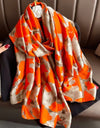 Silk Soft Scarf Women Stylish Print Long Shawl Handkerchief Summer Elegant Travel Wrap Hot