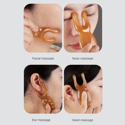 1PC Nose Scraper Beauty Nose Artifact Facial Massage Nose Bridge Lifting Stick Clip Clear Scraping Sha Board