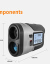 Rechargeable Golf Laser Rangefinder 1200m 650m with Slope Adjusted Flag-Lock Vibration Distance Meter Telescope Hunting