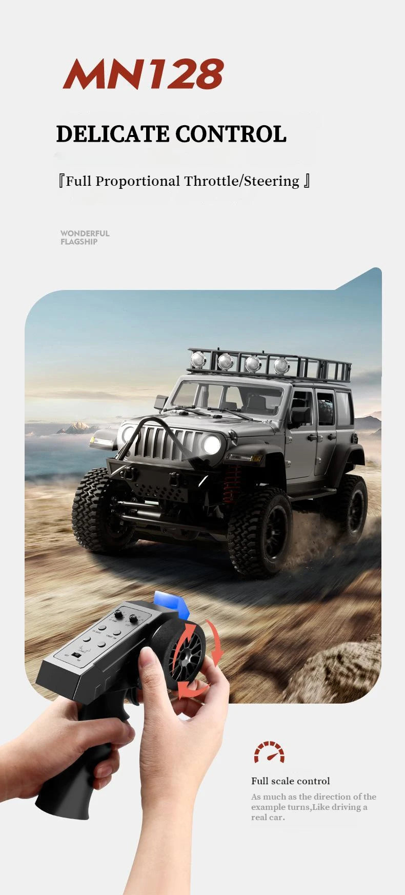 112 Scale Four Wheel Drive RC Wrangler Climbing Off Road Car