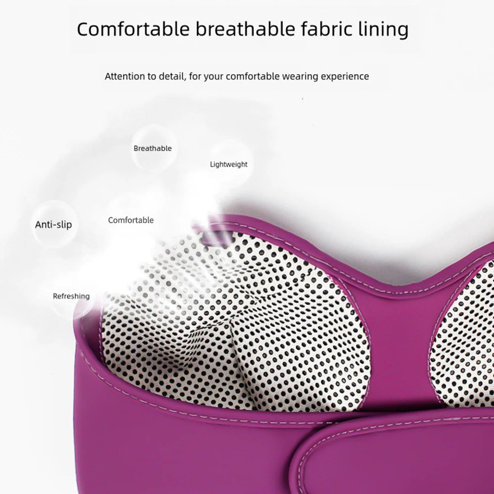 Electronic Massage Bra Electric Breast Massager with 5 Modes Vibrating Hot Compress Breast Instrument