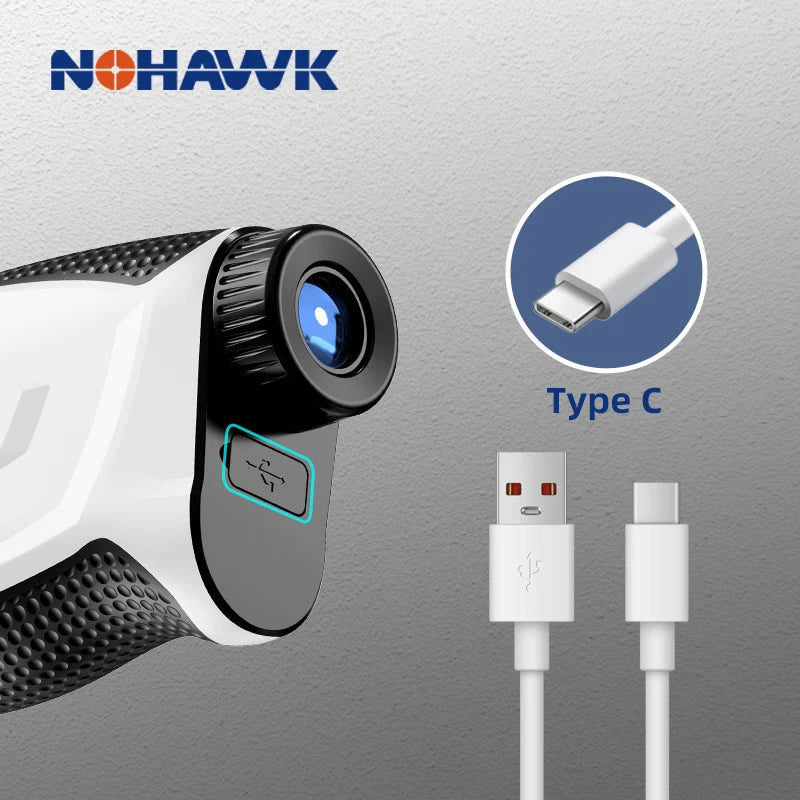 Golf Laser Rangefinder 600/1000M ally, Lithium Battery with Flagpole Lock Vibration and Slope Compensation