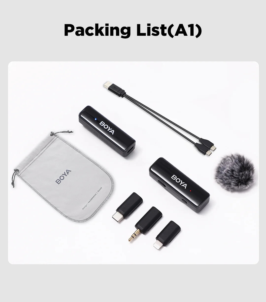 A Wireless Lavalier Microphone for iPhone 15/16 Series OPPO Samsung Xiaomi Go Pro SONY DSLR Cameras Vlog Recording