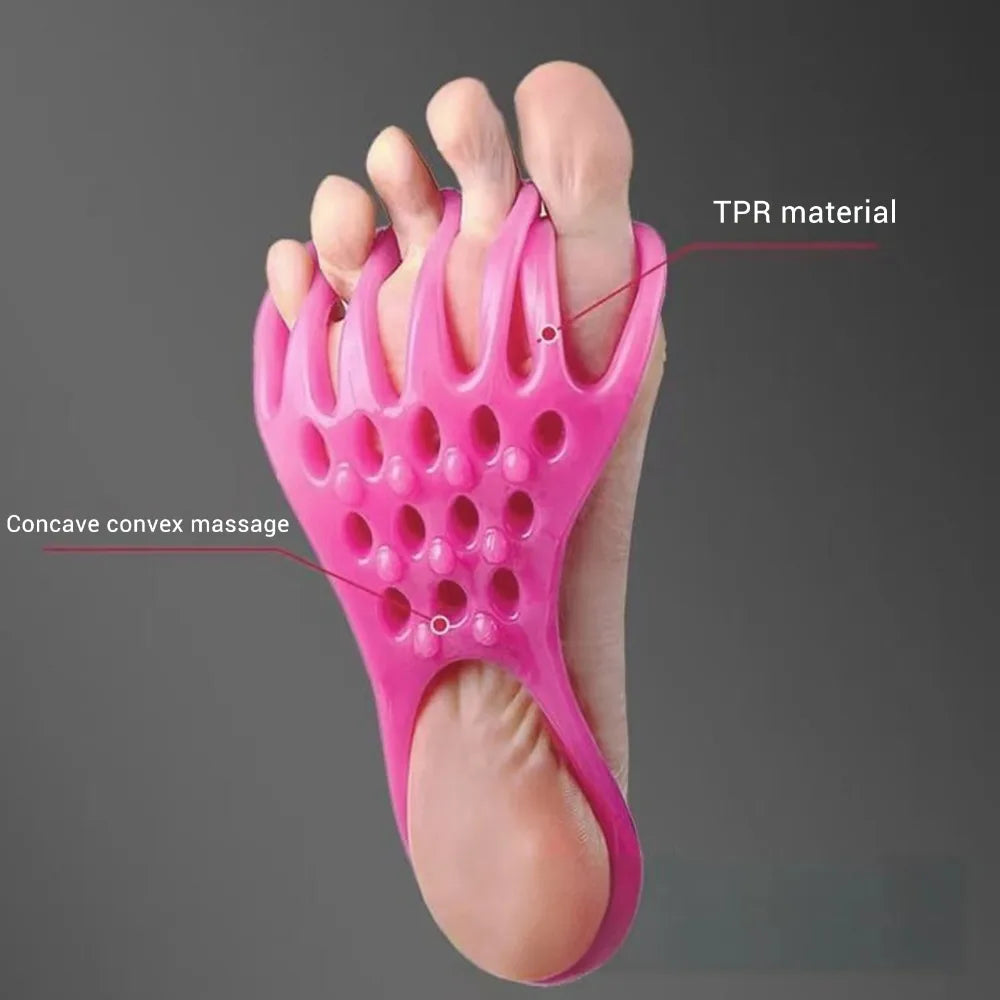 1 Pair of Pinched Toe Trainers Thumb Valgus Orthotics Arch Yoga Foot Muscle Relaxation Tool Yoga Foot Massage Stretching Strap