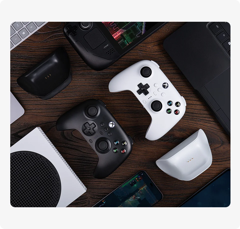 Wireless Gaming Controller with Hall Effect Joysticks for Xbox and PC