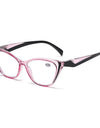Retro Plastic Cat Eye Reading Glasses Cleat Lens Anti Blue Light Presbyopia Hyperopia Men Reading Eyeglasses +1.0 +1.5