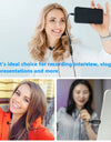 Lavalier Lapel Clip-on Microphone Cardioid Mic with 3.5mm TRS Cable Detachable Single Head Compatible for Smartphone