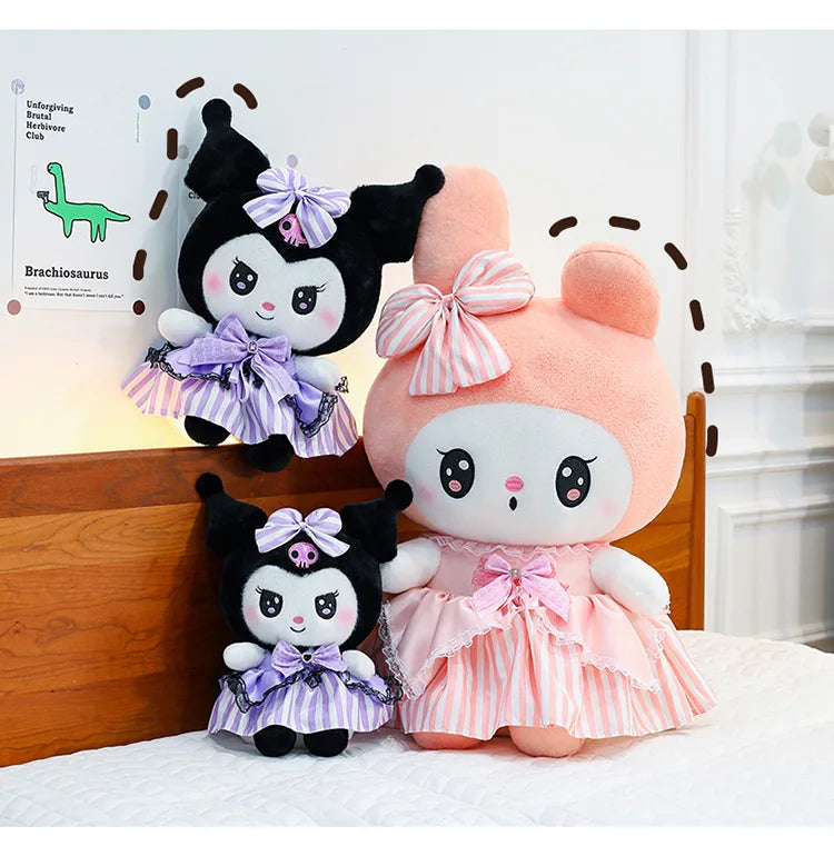 Cute Character Diamond Bow Plush Stuffed Doll Pillow Toy