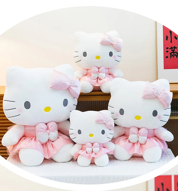 Kawaii 60cm Hello Kitty Stuffed Doll Sanrio Plush Toy Anime Dream Series Cute Girl Kids Birthday Gift Soft Sleeping Pillow