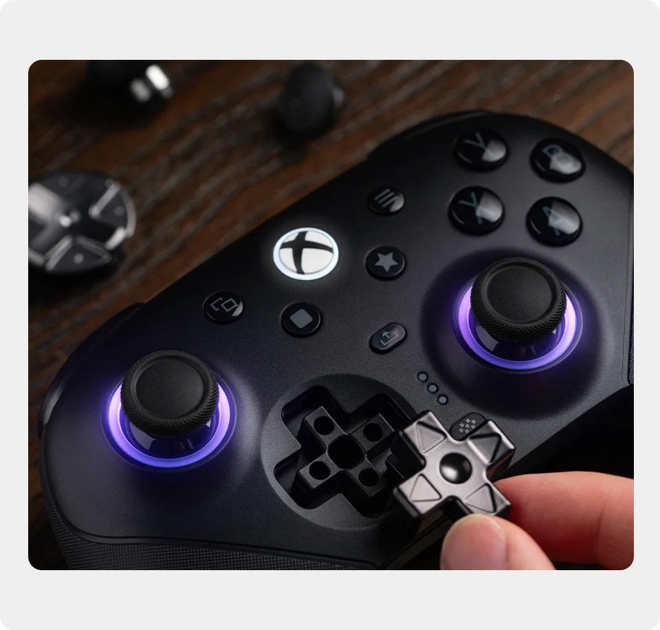 Wireless Gaming Controller with Swappable Parts and TMR Joysticks for Xbox and PC
