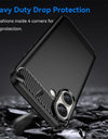 For iPhone 16 Case Silicone Carbon Fiber Protector Case For iPhone 16 Pro Max 16 Plus Cover Shockproof Rubber TPU Cover Case
