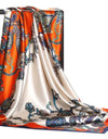 Scarves For Women Print Silk Satin Head Scarf Female Luxury Brand Square Shawl Large Hijab Scarfs