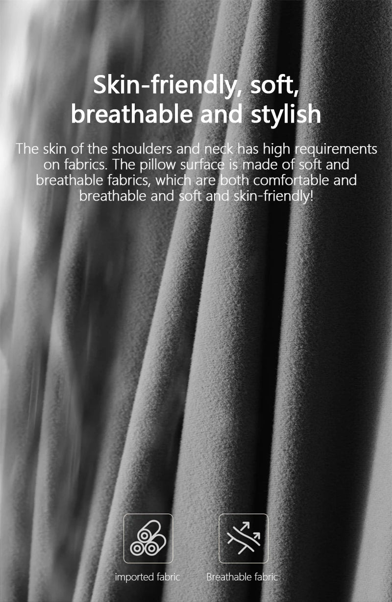 Car Electric Single Lumbar Single Headrest Vibration Massage Lumbar Support Neck Pillow Lumbar Cushion Car Seat Car Interior