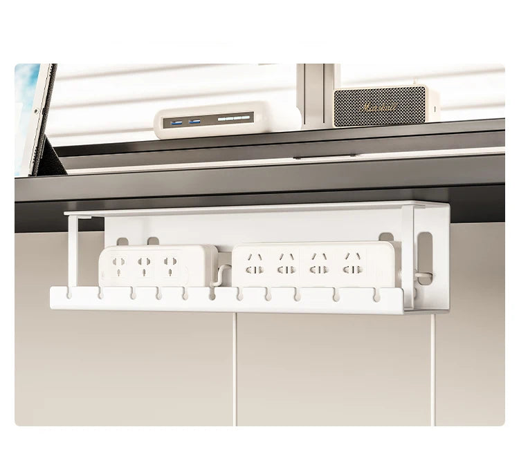 Under Desk Cable Management Tray, Metal Raceway Wires Cable Tidy Organizer Office and Home Cable Tray Use for Standing Desk