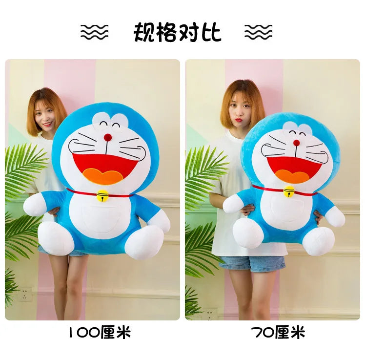 70cm Large Size cute Doraemon Plush Toy Stand By Me Cute Stuffed Plushie Doll Cartoon Cat Animal Sofa Bed Pillow Toy Gifts