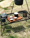 Foldable Camping Table, Outdoor Barbecue Iron Table, Tea Cooking, Picnic Backy Mini Desk, Portable Aluminum Alloy