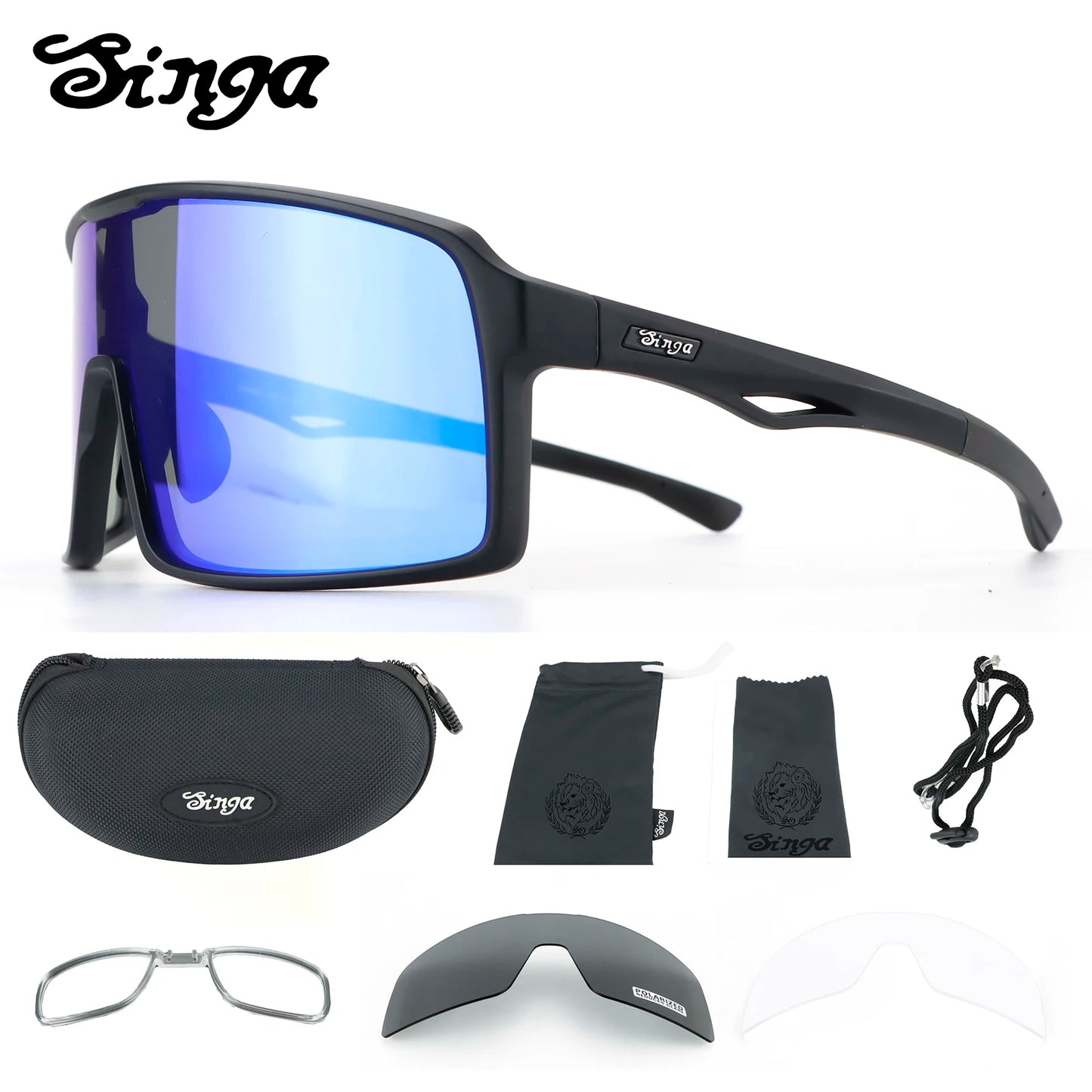 Photochromic Cycling Sunglasses UV400 Sports Bike Eyewear
