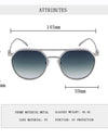 Oval Sunglasses For Men Steampunk Trendy Vintage Round Fashion Glasses