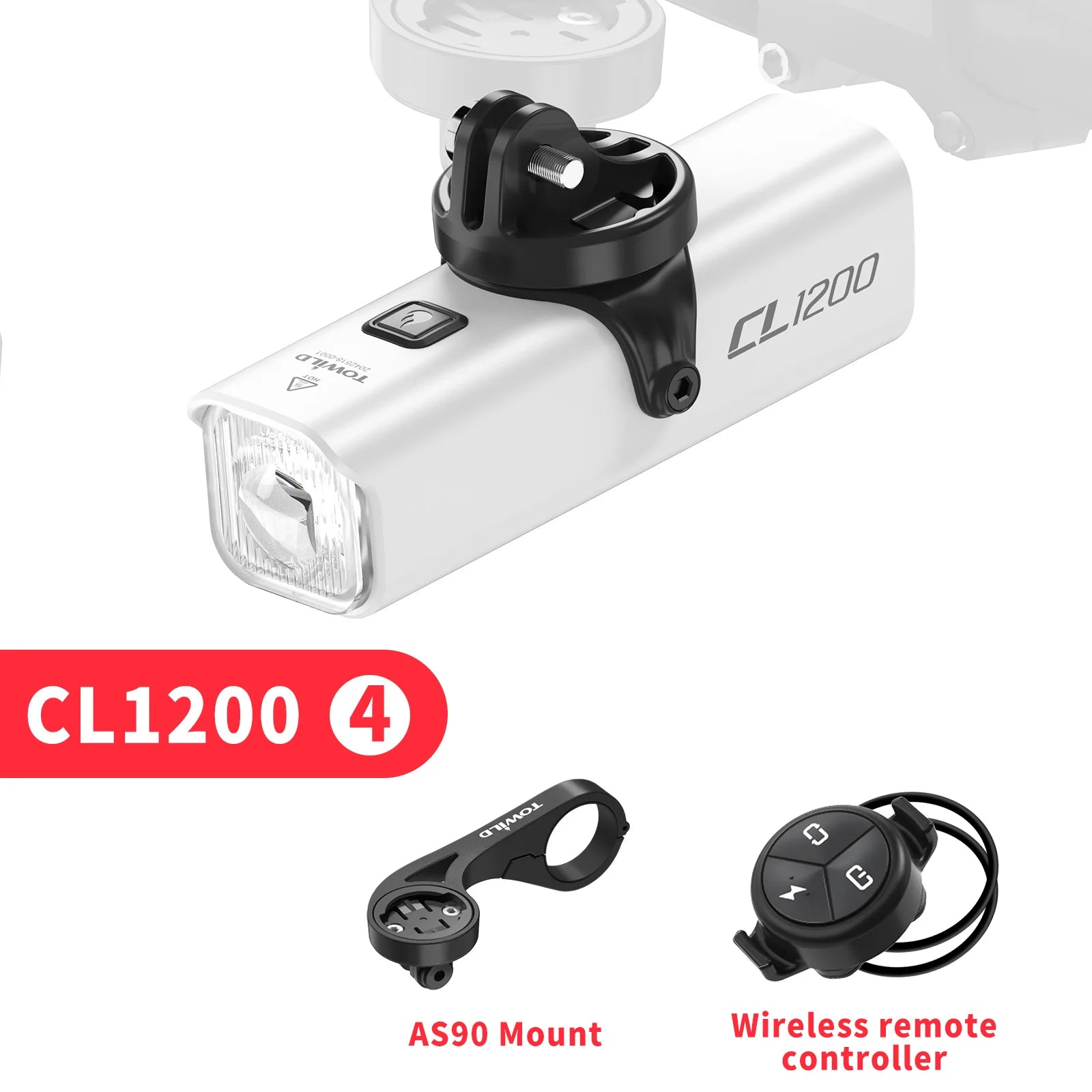 CL1200 Bicycle Light With Cut-off Line Beam 1200LM Rechargeable 5000mAh Led Bike Front Lights IPX6 MTB Cycling Headlights