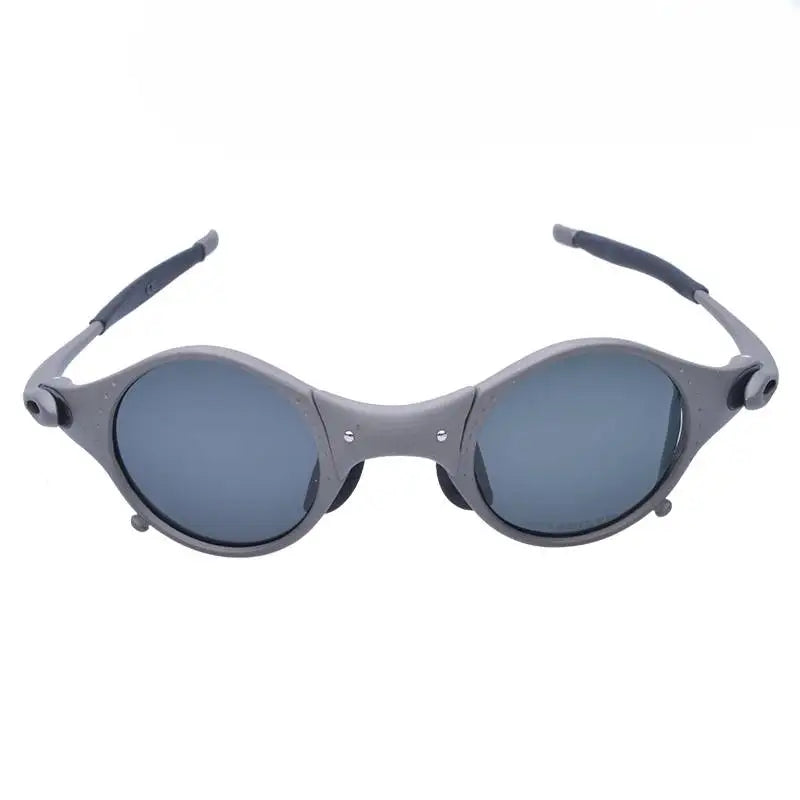 Polarized UV400 Cycling Sunglasses – Gray Metal Frame Fishing Riding Bicycle Eyewear