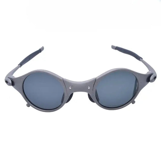 Polarized UV400 Cycling Sunglasses – Gray Metal Frame Fishing Riding Bicycle Eyewear