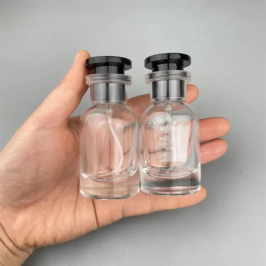 30ml Glass Empty Refillable Perfume Bottle Cylindrical Sub-bottle Travel Portable Parfum Atomizer Container Sample Bottle 1/5PCS