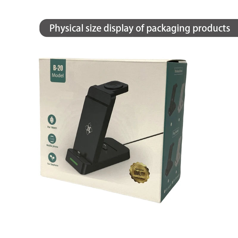 Wireless Life, one touch charge, triple charge, one machine done, three-in-one multi-functional wireless charger