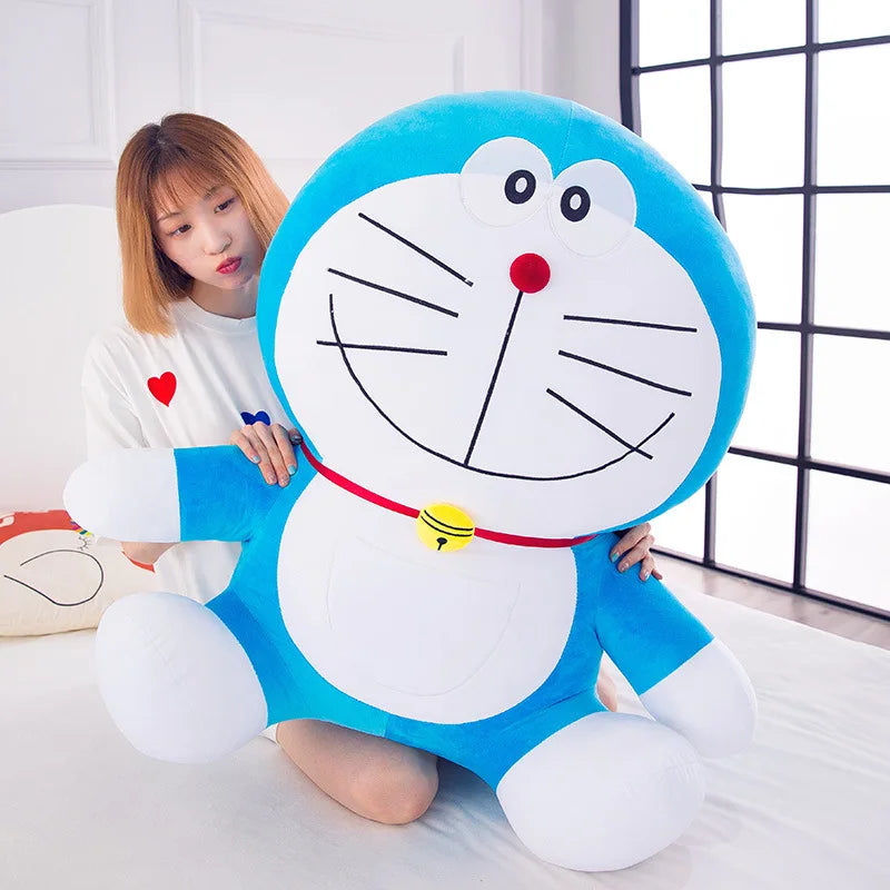 70cm Large Size cute Doraemon Plush Toy Stand By Me Cute Stuffed Plushie Doll Cartoon Cat Animal Sofa Bed Pillow Toy Gifts