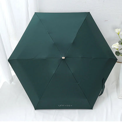 Outdoor Mini Sun Umbrella UV Protection Ultralight Folding Five-fold Umbrella Sunshade Umbrella