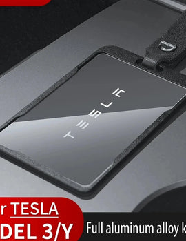 Applicable to Tesla Model 3 Model Y New Aluminum Alloy Key Card Car Card Key Protector Case Cover Full Cover Accessories