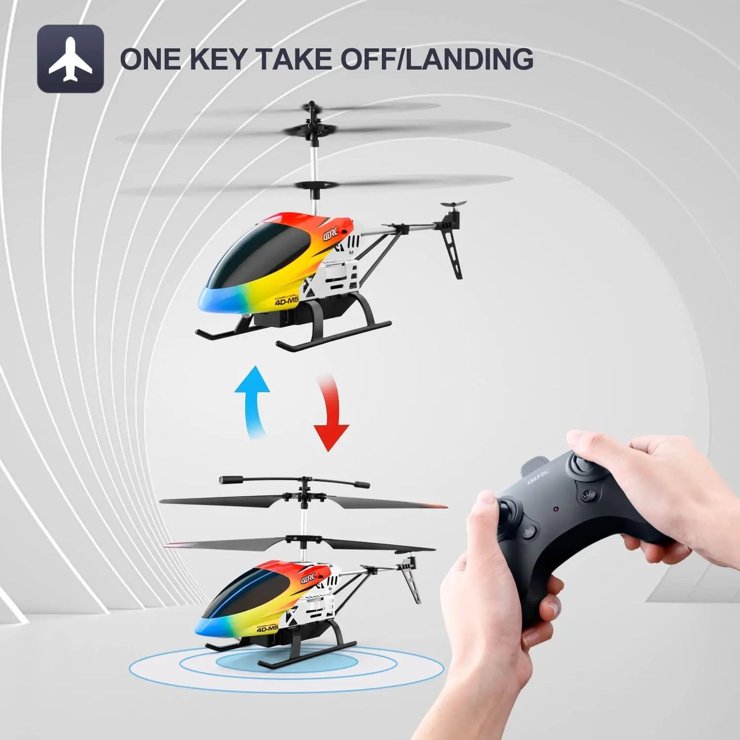 4DRC M5 Remote Control RC Helicopter with Gyro Altitude Hold Drone 3.5 Channel Aircraft Indoor Flying Toy Gift for Boys Girl